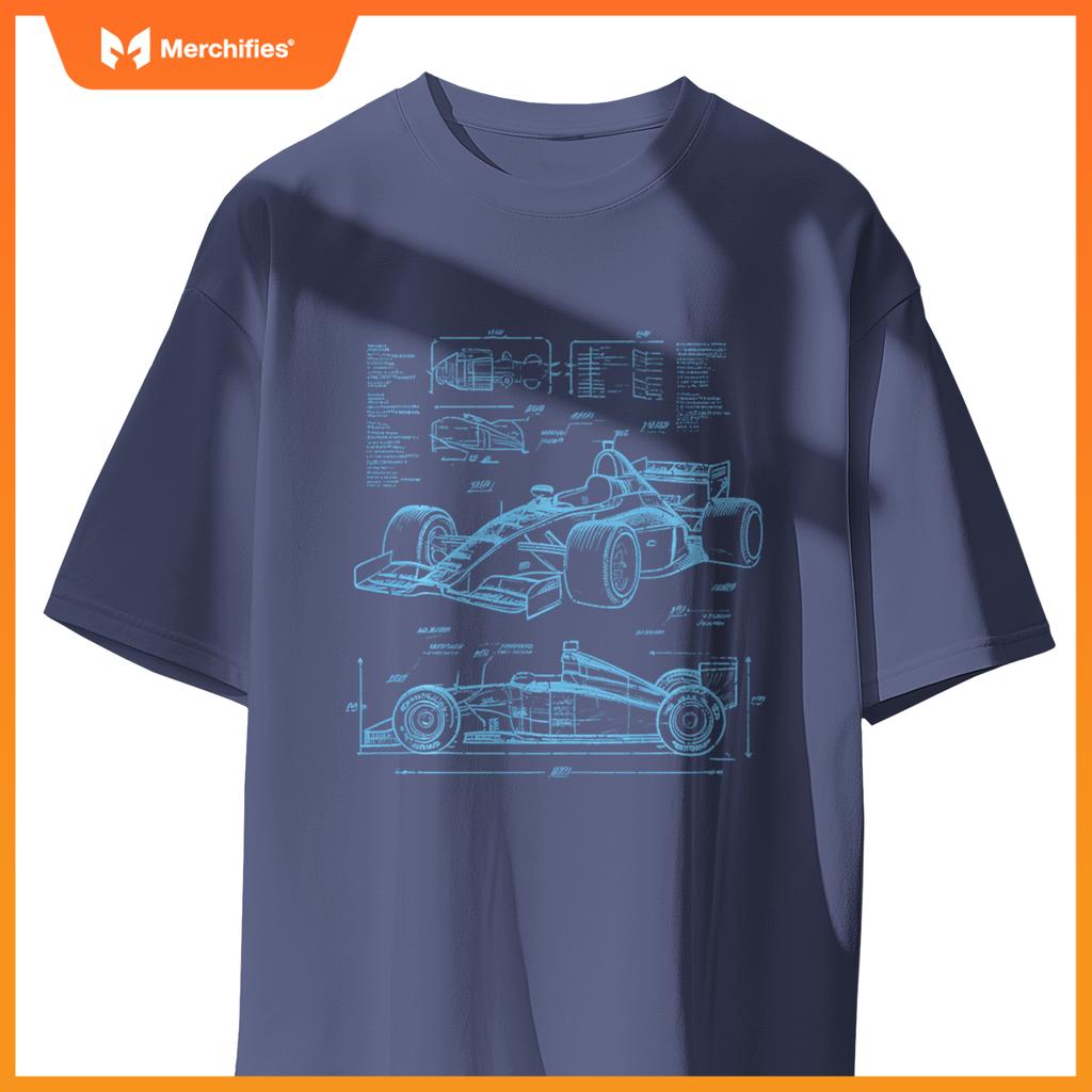 Mula Racing Car Silhouette Mechanic Car Guys T-Shirt
