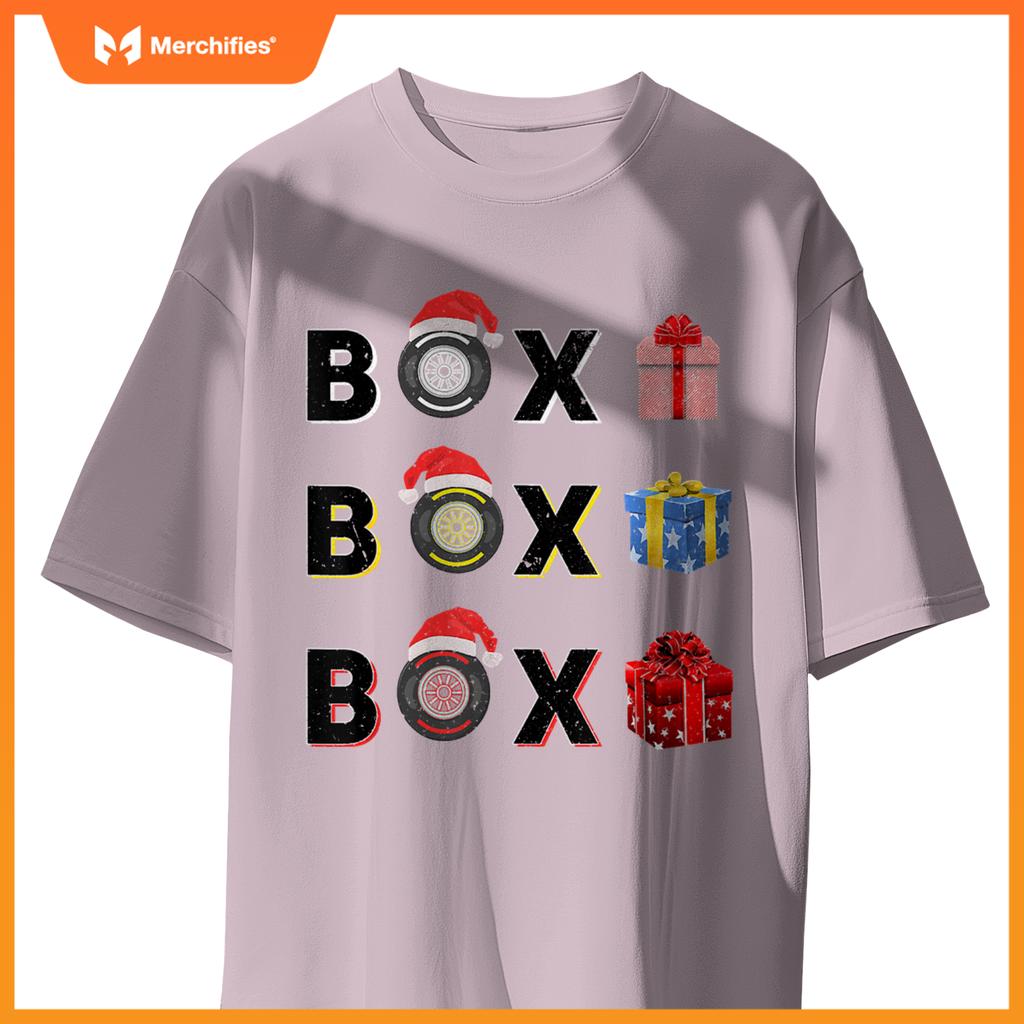 Mula Racing Car Tire Box Box Box Radio Call Fun Christmas T-Shirt