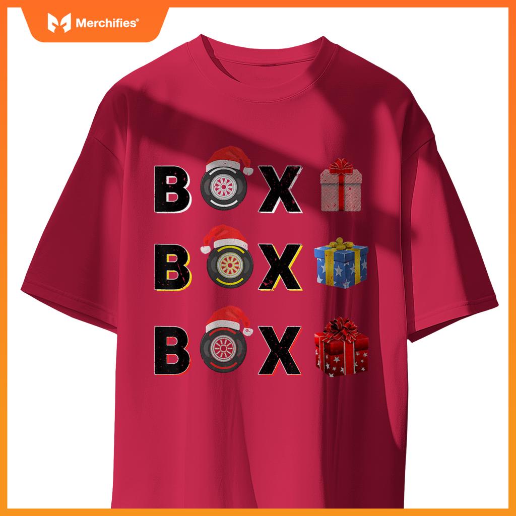 Mula Racing Car Tire Box Box Box Radio Call Fun Christmas T-Shirt