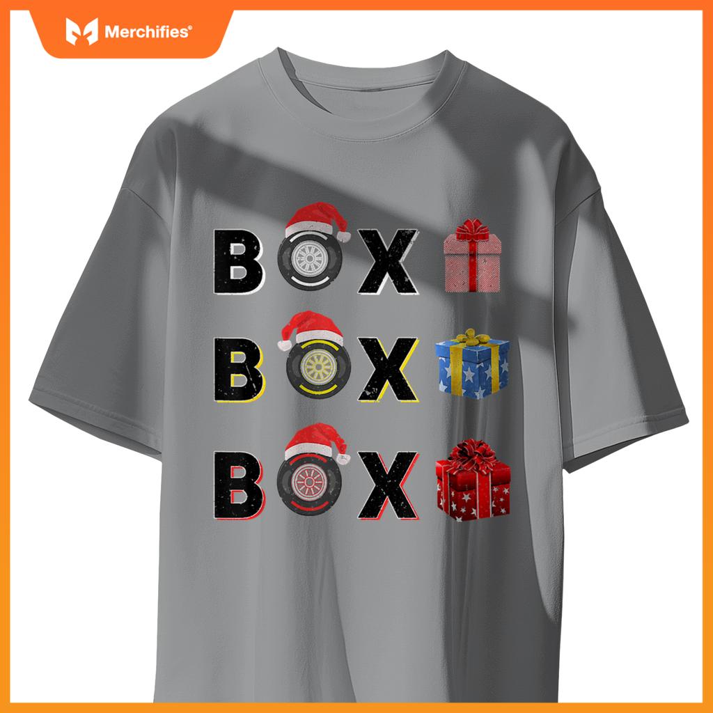 Mula Racing Car Tire Box Box Box Radio Call Fun Christmas T-Shirt