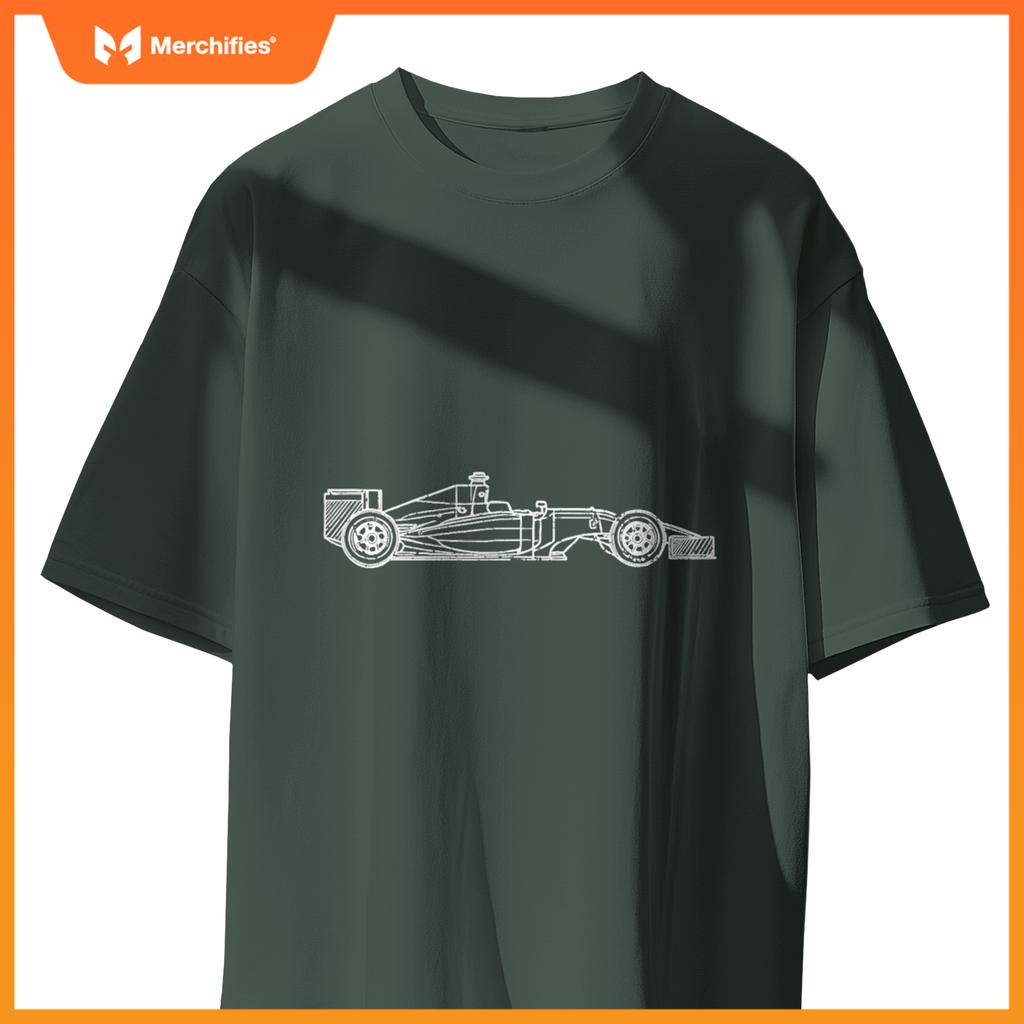Mula Racing Fan Race Car Schematic Engineers Men Women T-Shirt