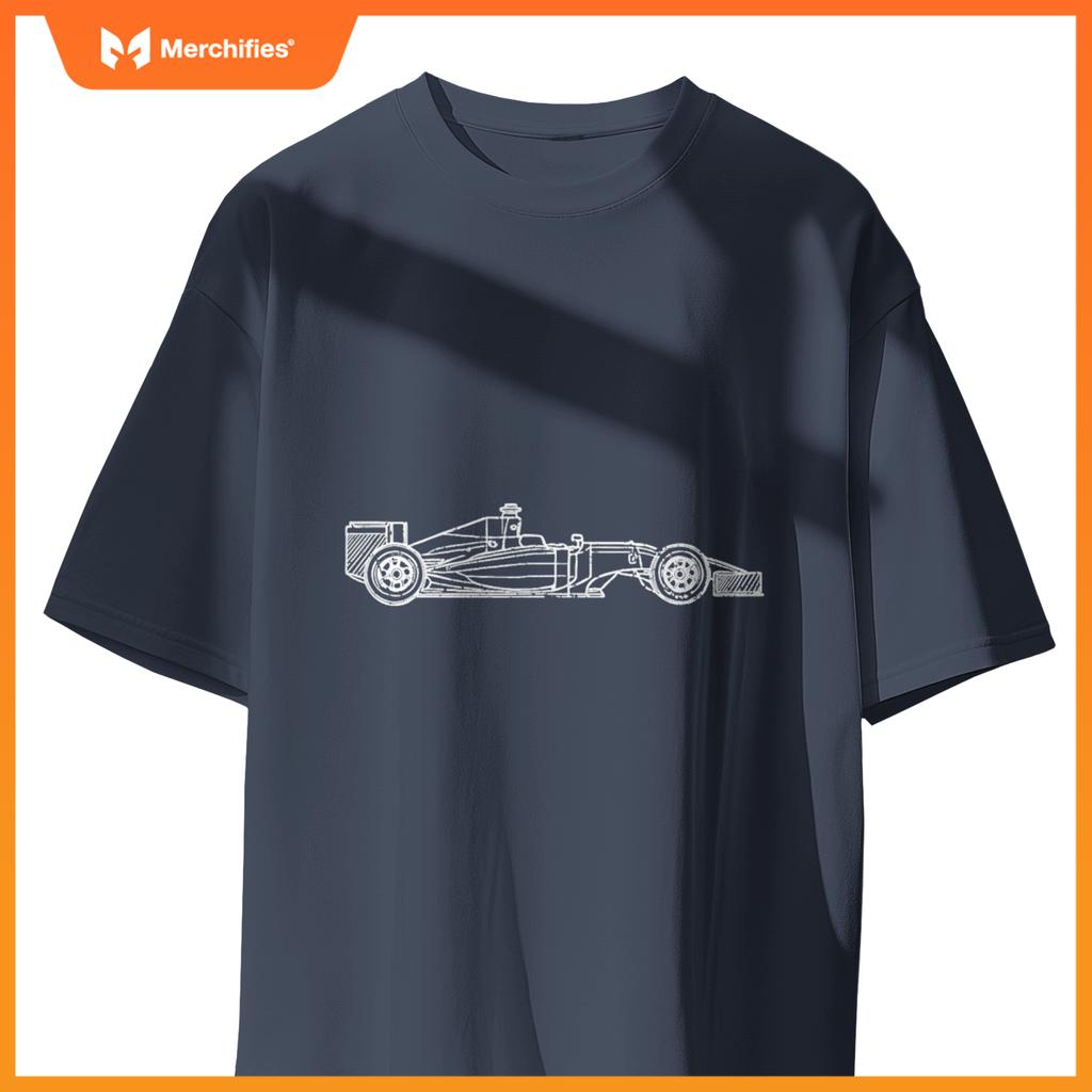 Mula Racing Fan Race Car Schematic Engineers Men Women T-Shirt