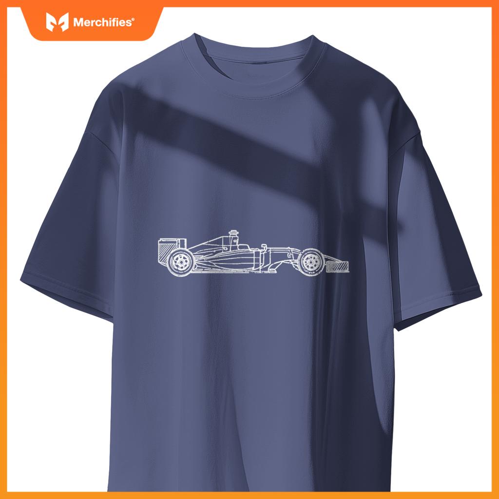 Mula Racing Fan Race Car Schematic Engineers Men Women T-Shirt