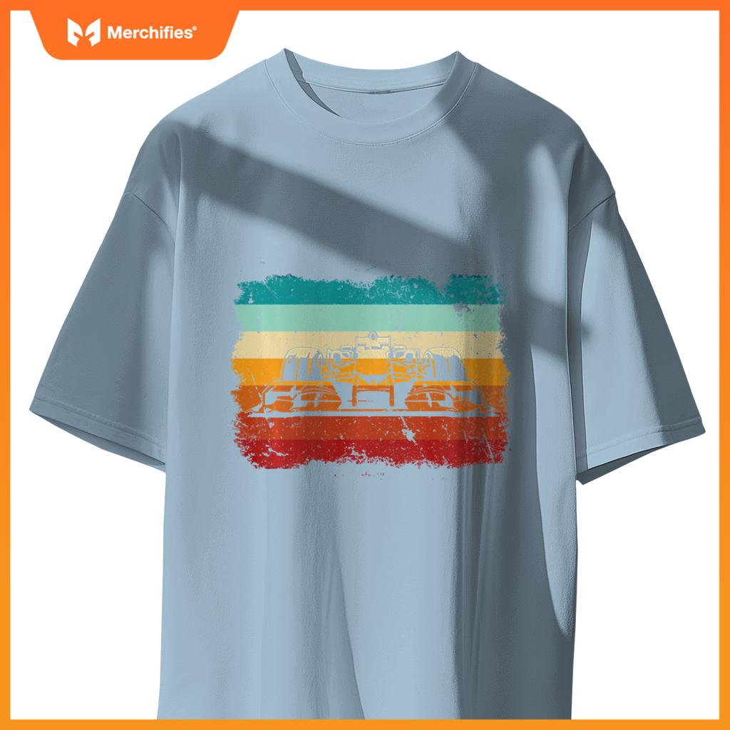 Mula Racing Lovers Silhouette Race Car Fan T-Shirt