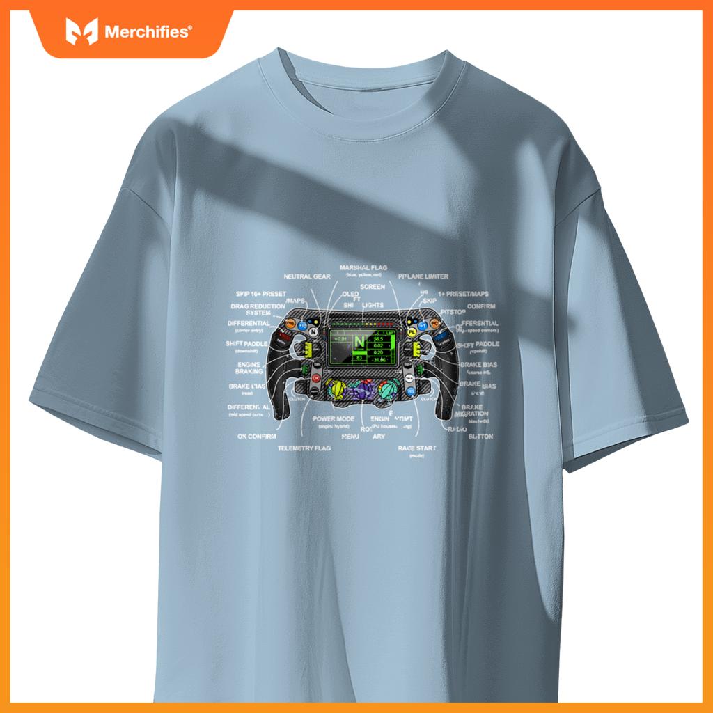 Mula Racing Open Wheel Car Fan Sring Wheel Explained T-Shirt