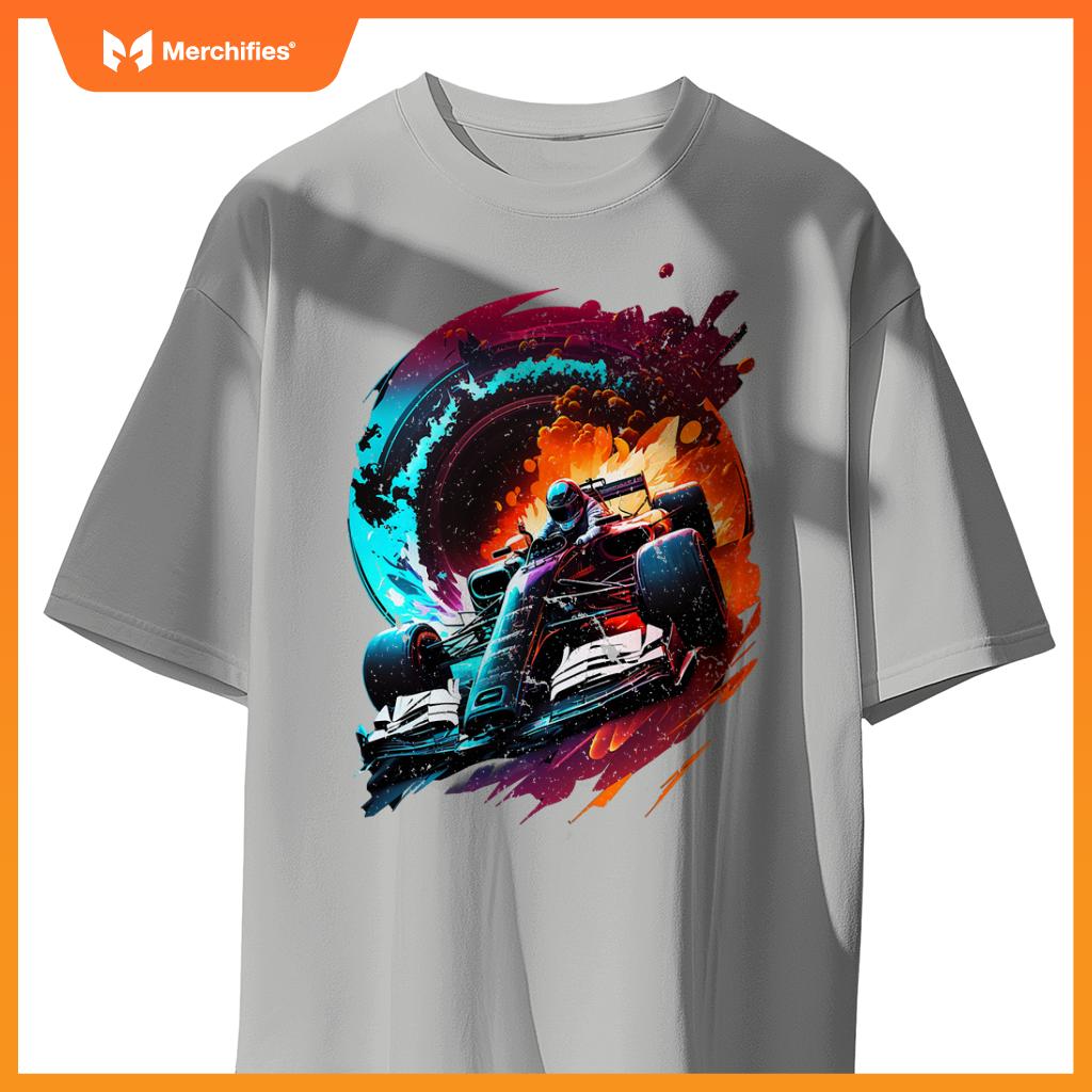 Mula Racing Open Wheel Race Car On Racing Track T-Shirt