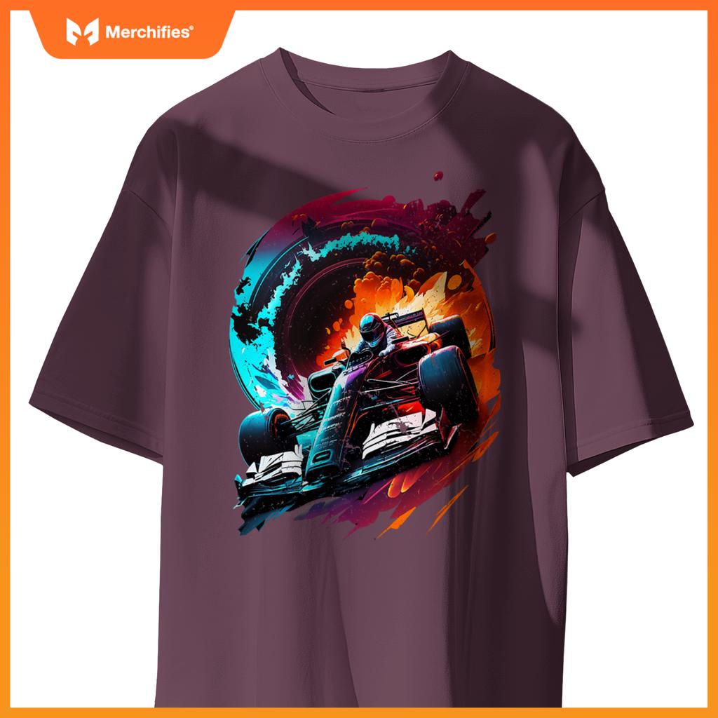 Mula Racing Open Wheel Race Car On Racing Track T-Shirt