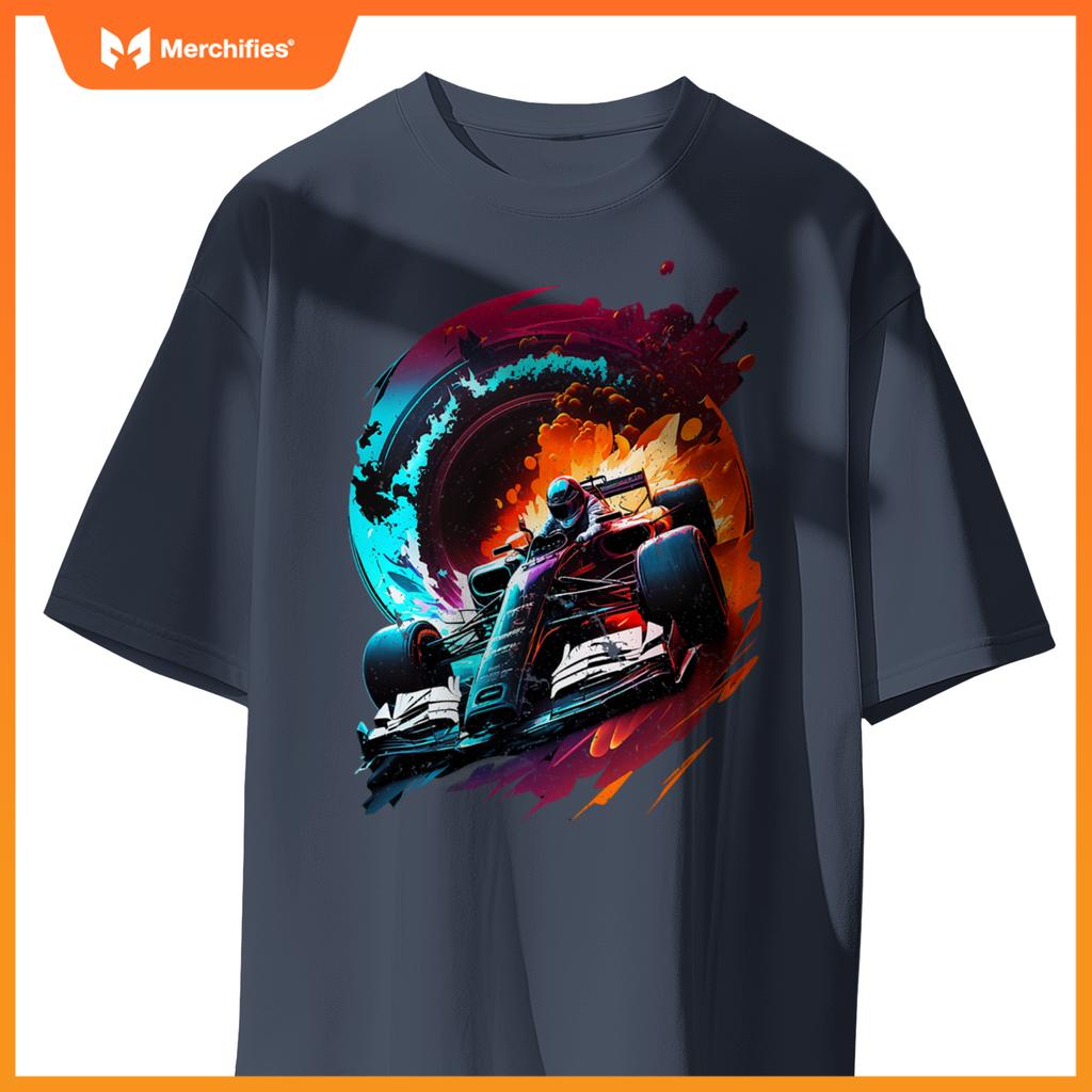 Mula Racing Open Wheel Race Car On Racing Track T-Shirt