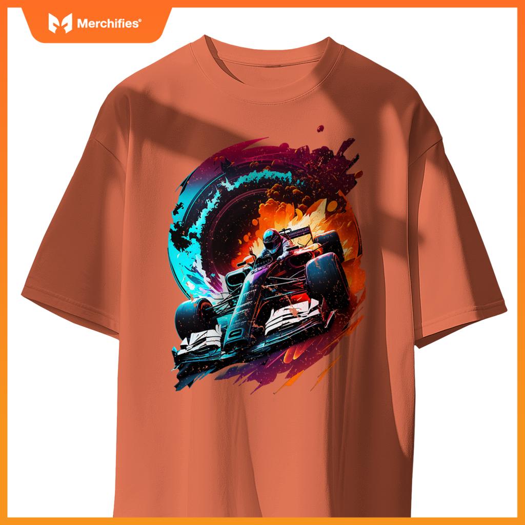 Mula Racing Open Wheel Race Car On Racing Track T-Shirt