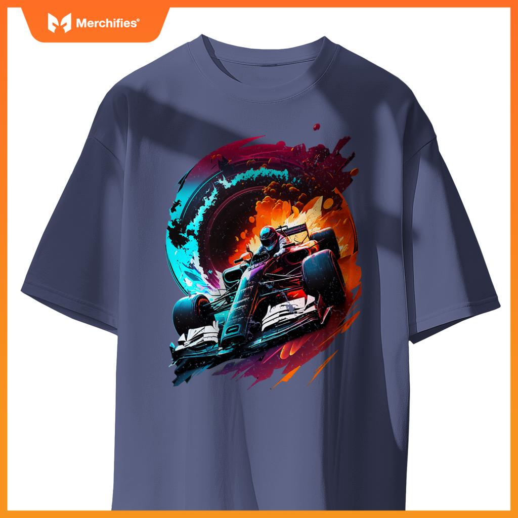 Mula Racing Open Wheel Race Car On Racing Track T-Shirt