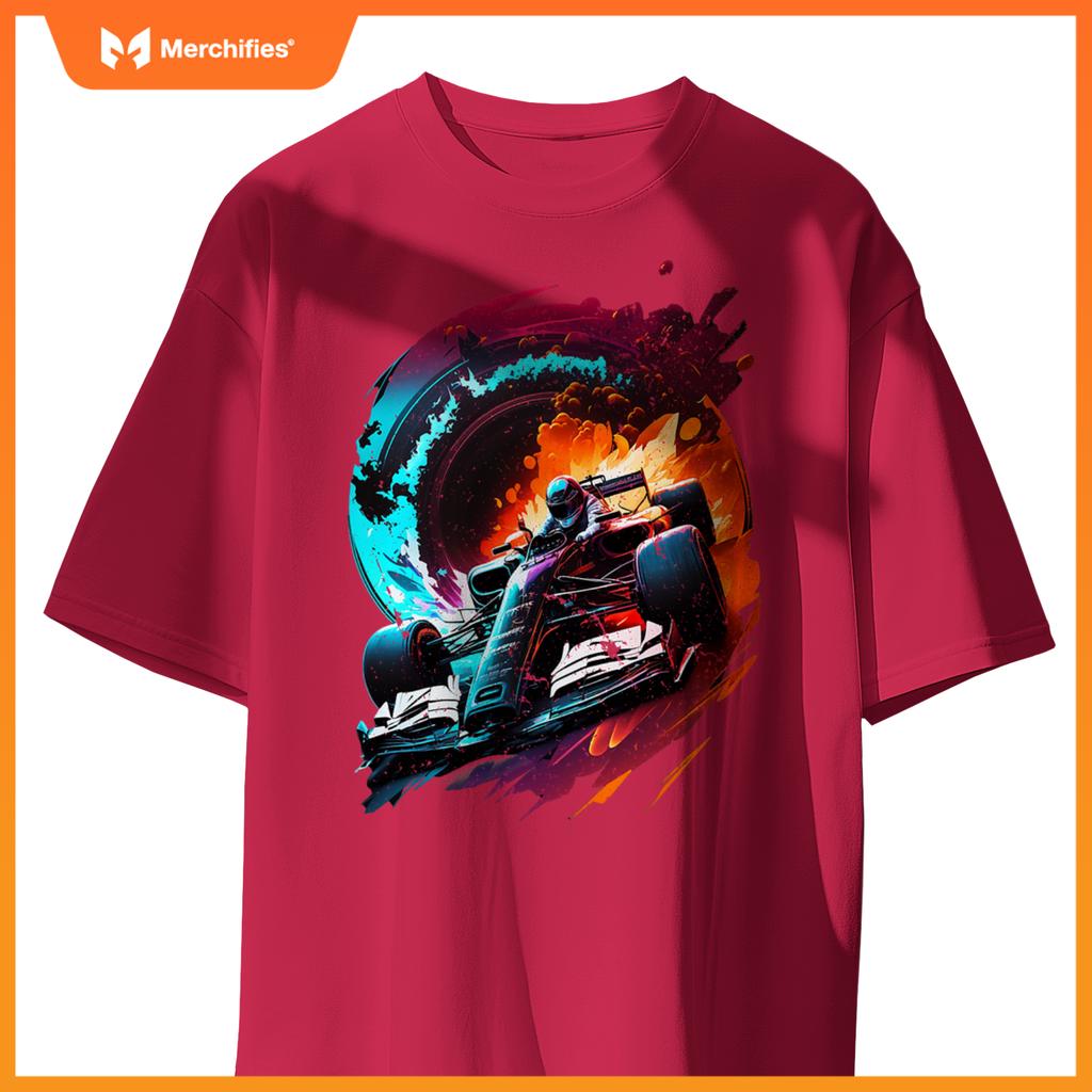 Mula Racing Open Wheel Race Car On Racing Track T-Shirt