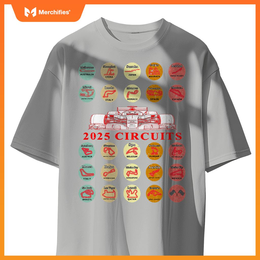 Mula Racing Schedule 2025 Car Tracks Fan T-Shirt