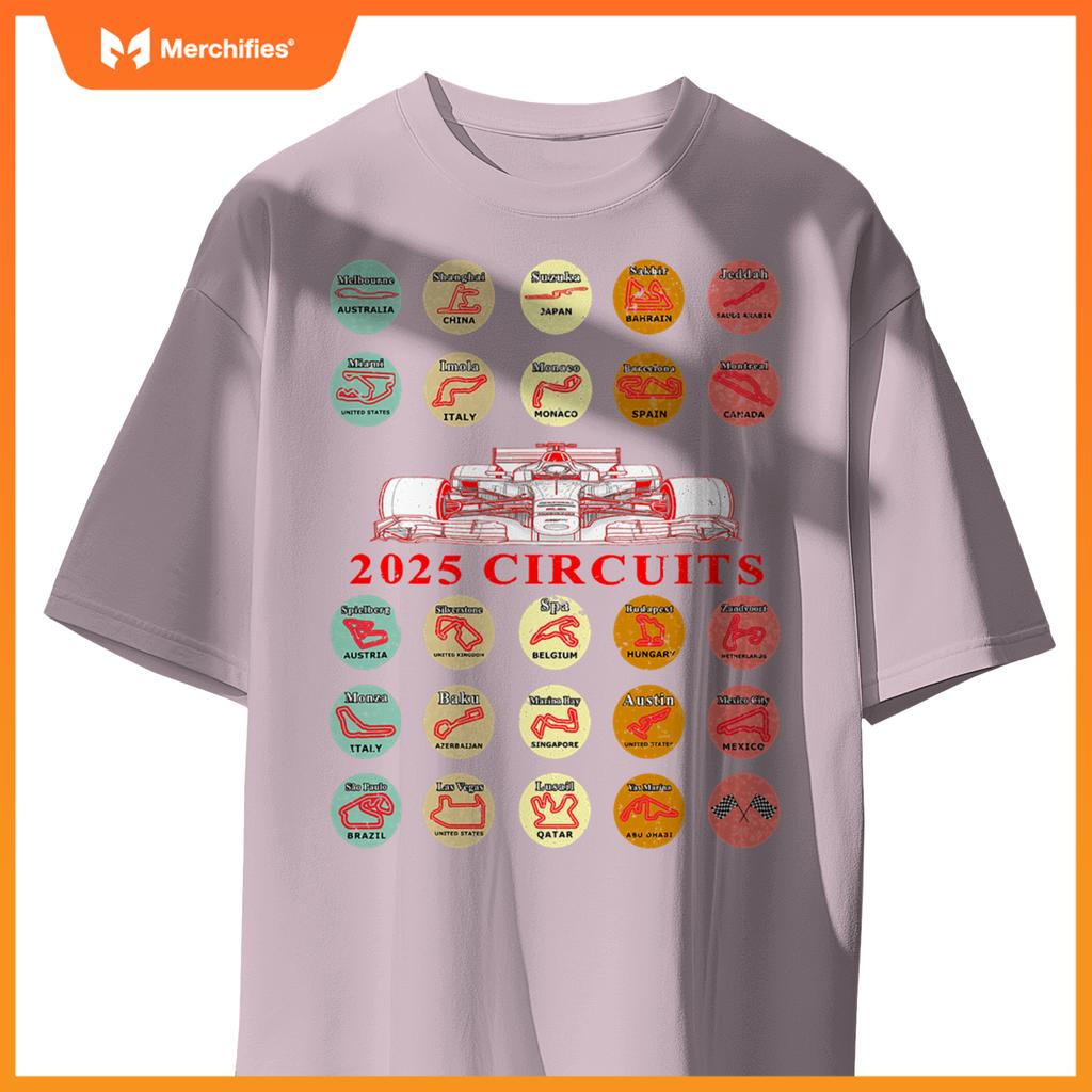 Mula Racing Schedule 2025 Car Tracks Fan T-Shirt