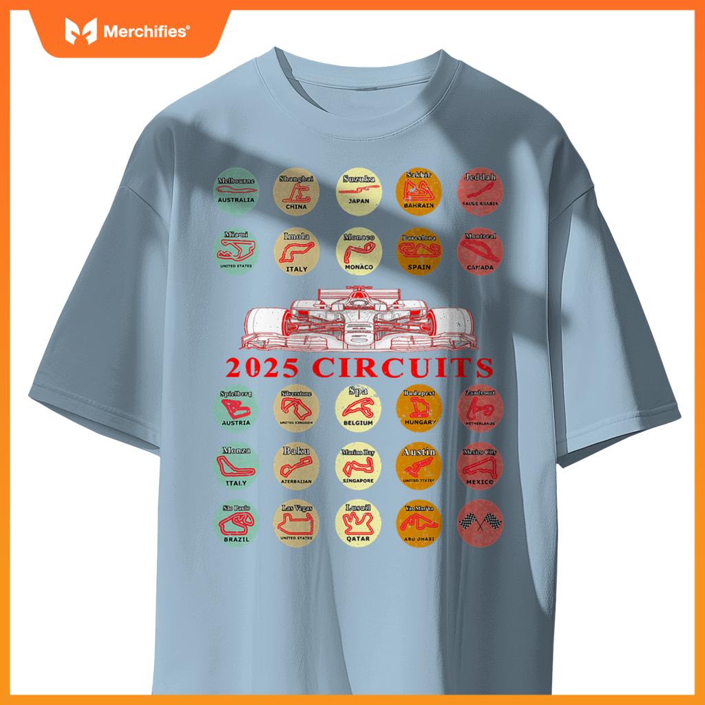 Mula Racing Schedule 2025 Car Tracks Fan T-Shirt