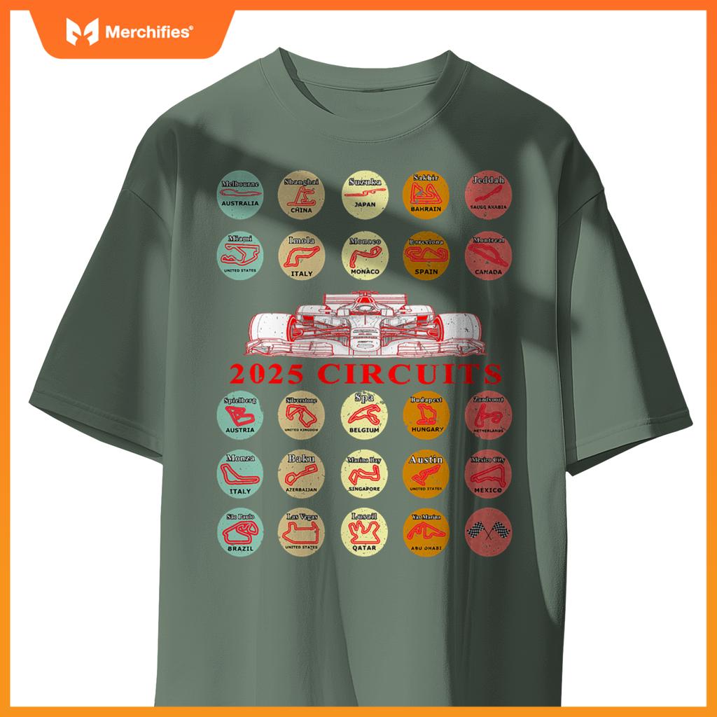 Mula Racing Schedule 2025 Car Tracks Fan T-Shirt