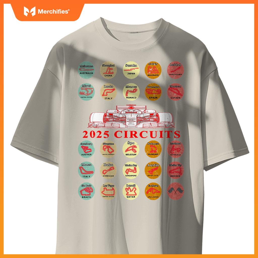 Mula Racing Schedule 2025 Car Tracks Fan T-Shirt