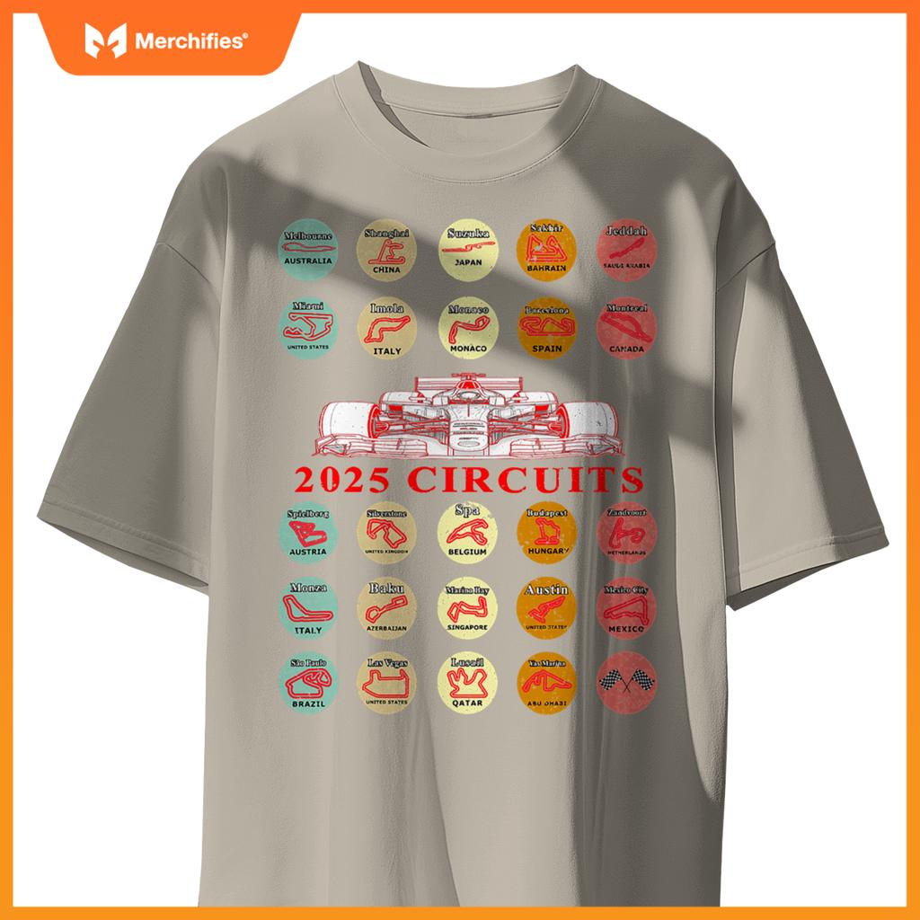 Mula Racing Schedule 2025 Car Tracks Fan T-Shirt
