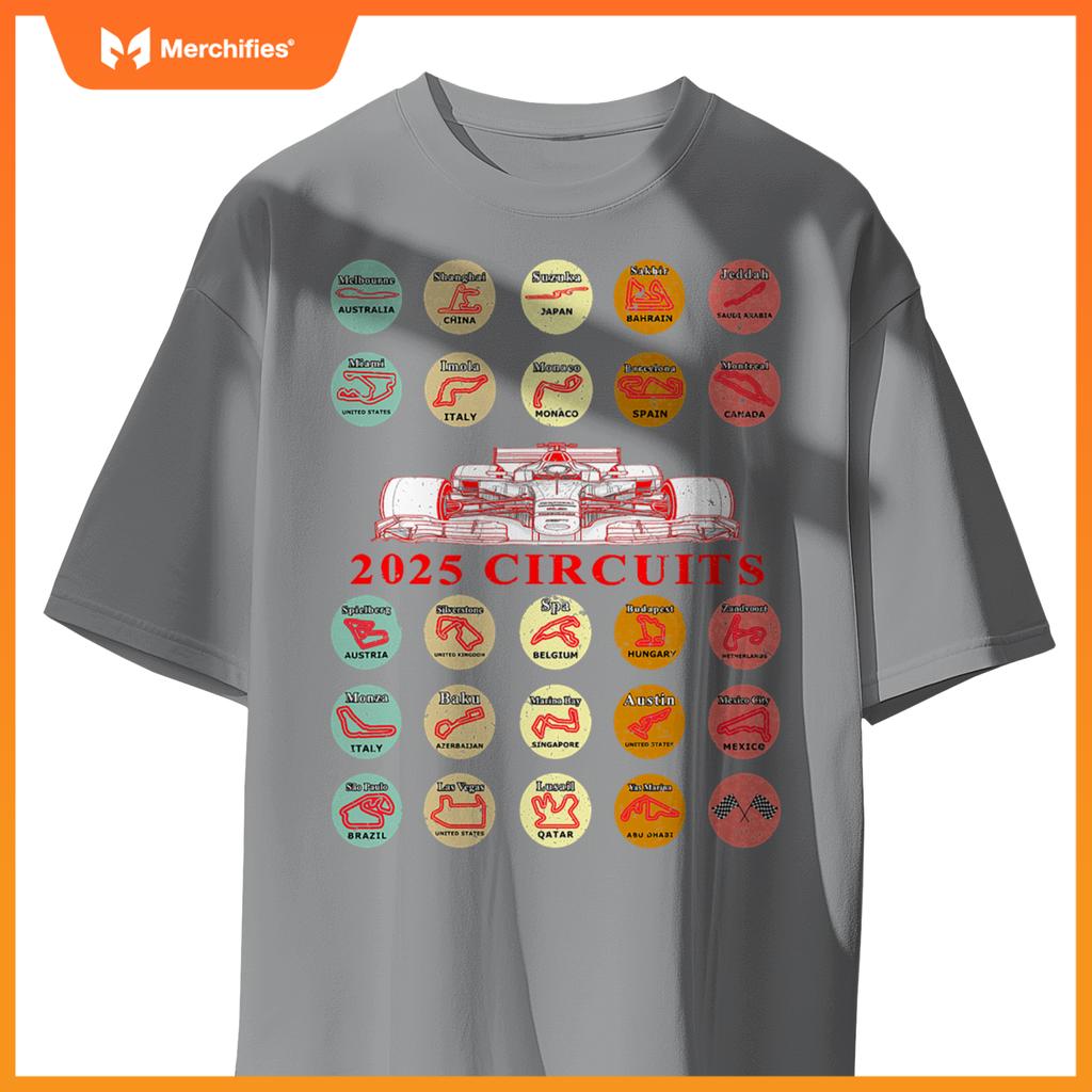 Mula Racing Schedule 2025 Car Tracks Fan T-Shirt