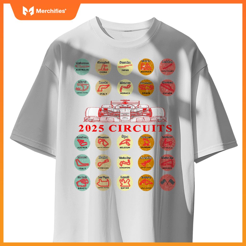 Mula Racing Schedule 2025 Car Tracks Fan T-Shirt