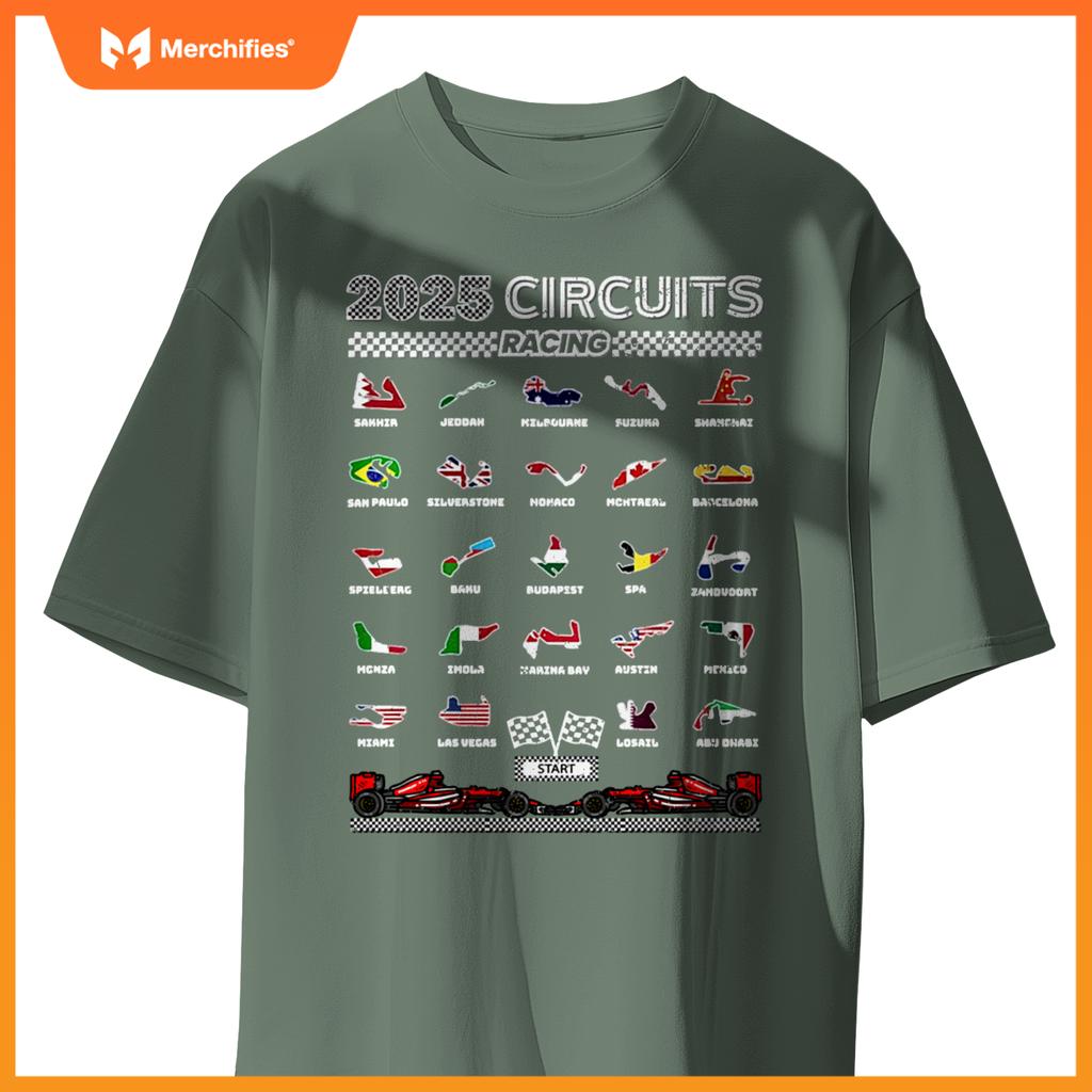 Mula Racing Track 2025 Car Fans  Racing T-Shirt