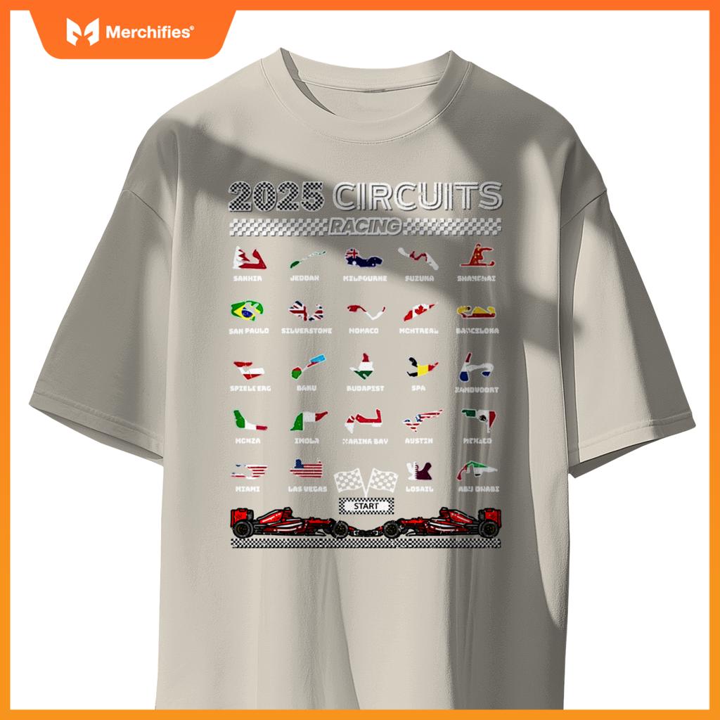 Mula Racing Track 2025 Car Fans  Racing T-Shirt