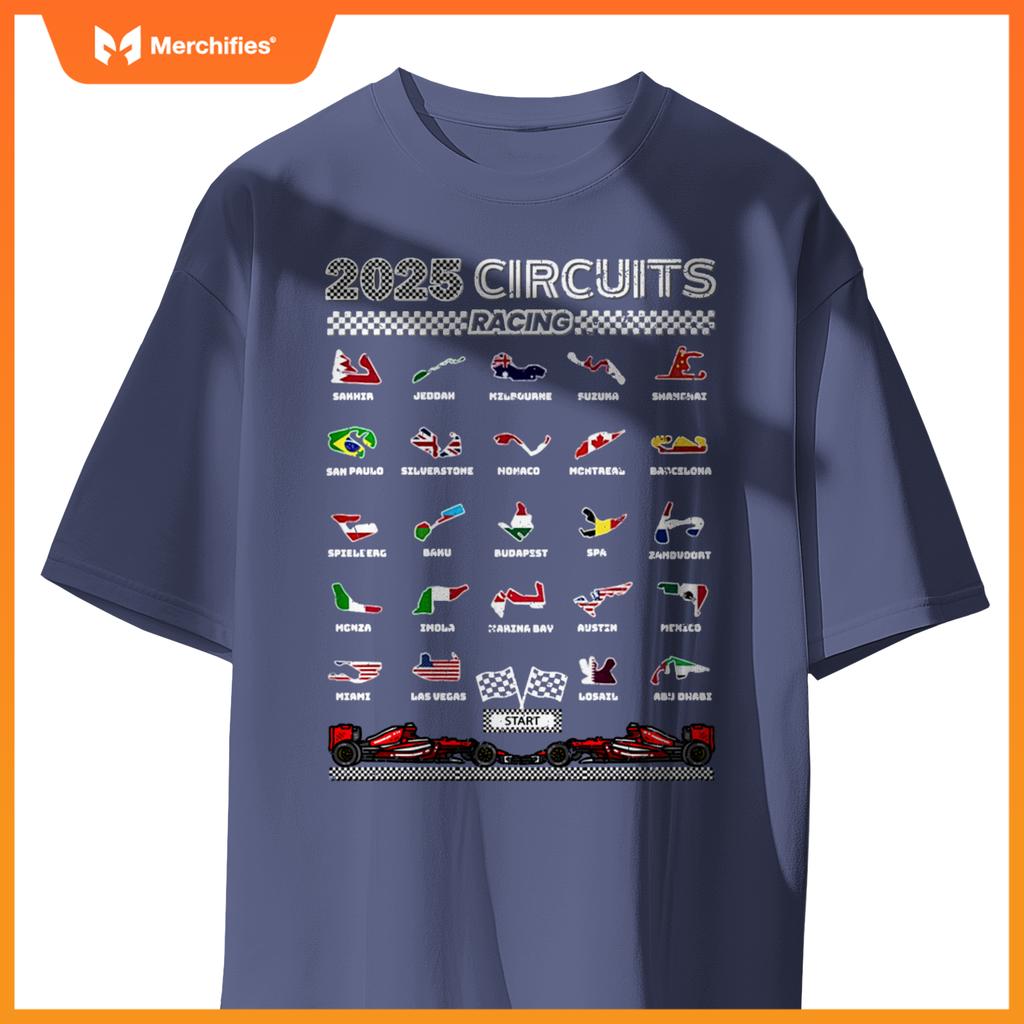 Mula Racing Track 2025 Car Fans  Racing T-Shirt