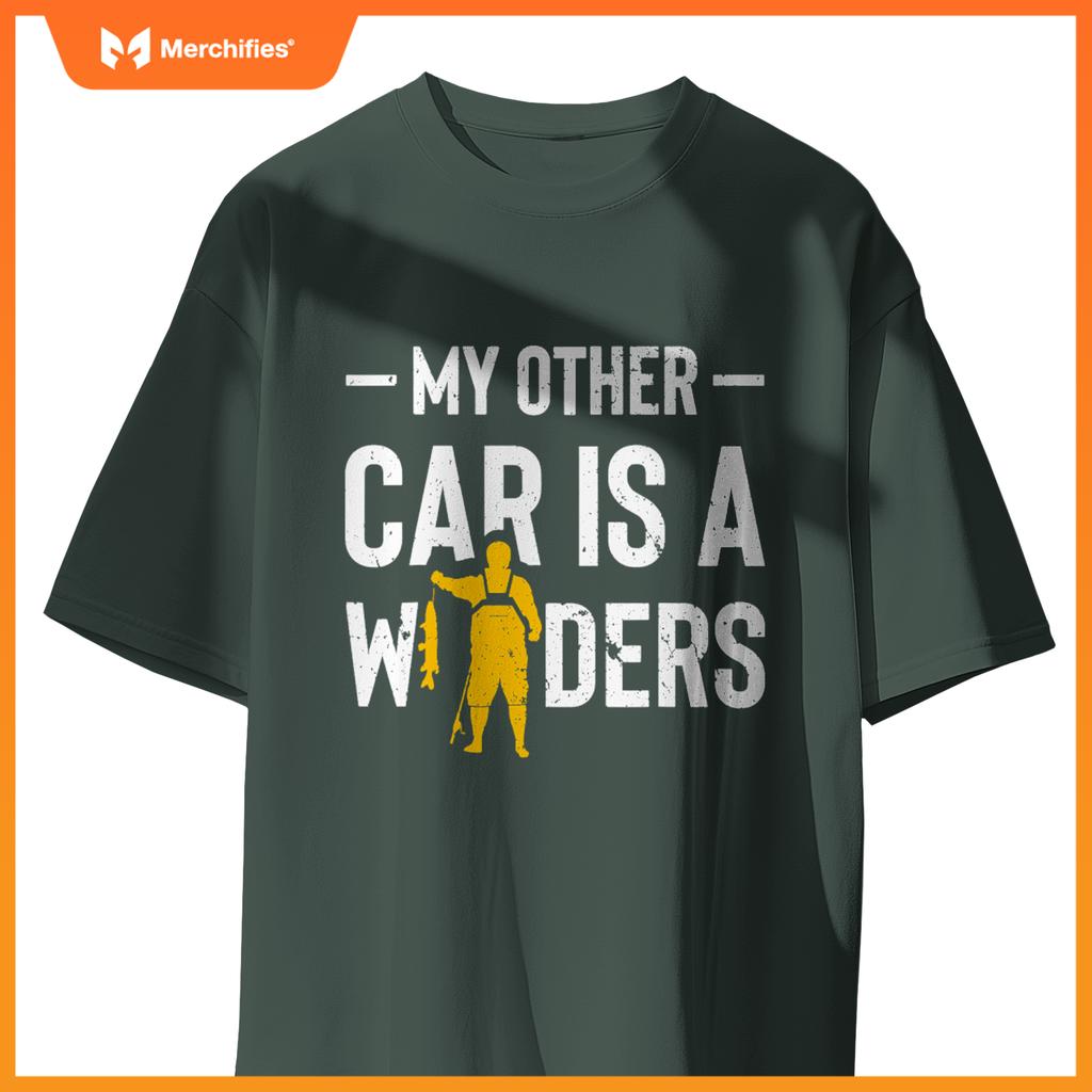 My Or Car Is A Waders Salmon Fish Salmon Fisherman T-Shirt
