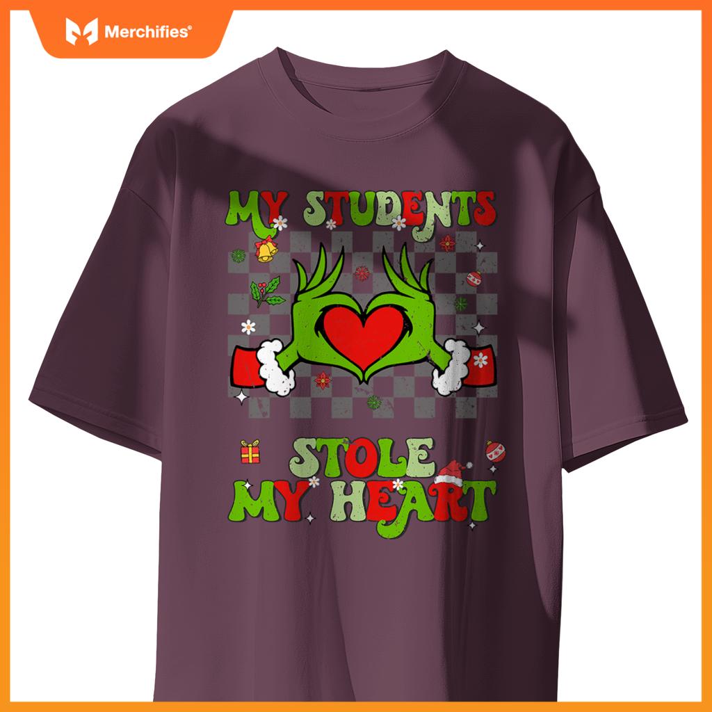 My students stole my heart christmas xmas teacher men women