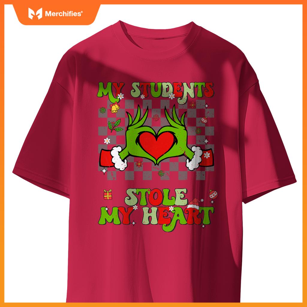 My students stole my heart christmas xmas teacher men women