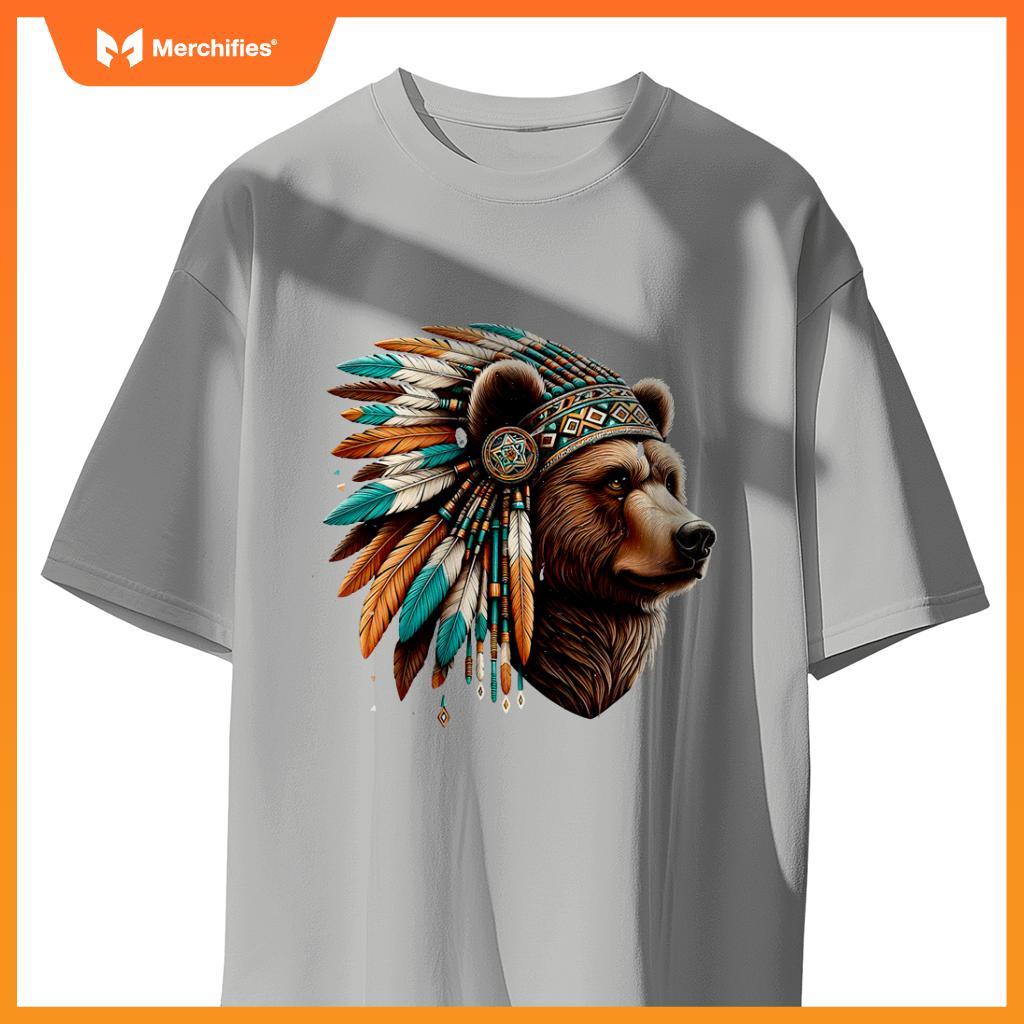 Native American Bear Artwork Native American Heritage T-Shirt