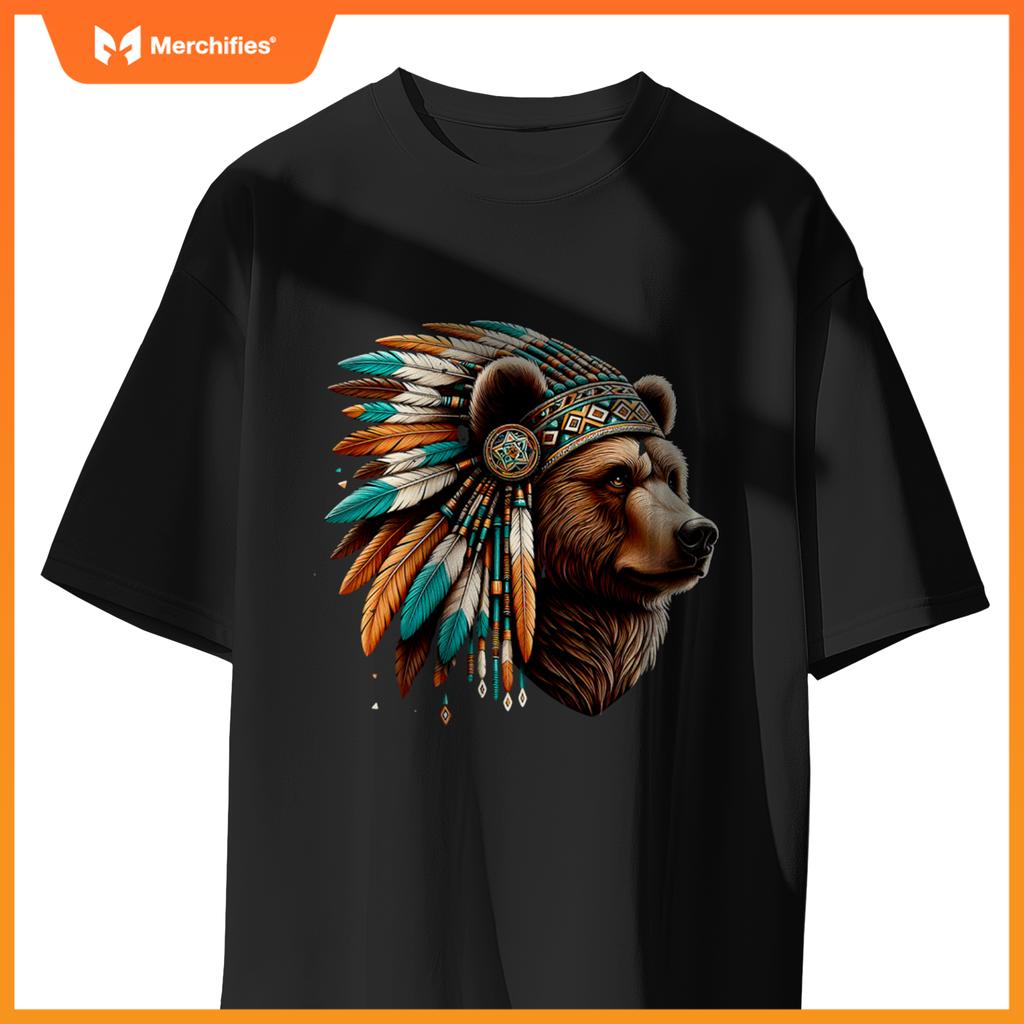Native American Bear Artwork Native American Heritage T-Shirt