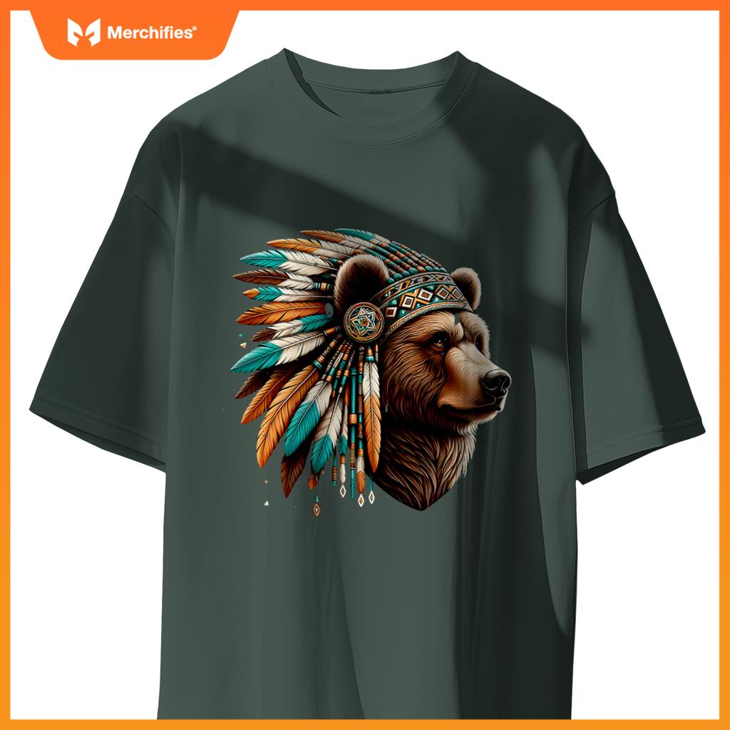 Native American Bear Artwork Native American Heritage T-Shirt