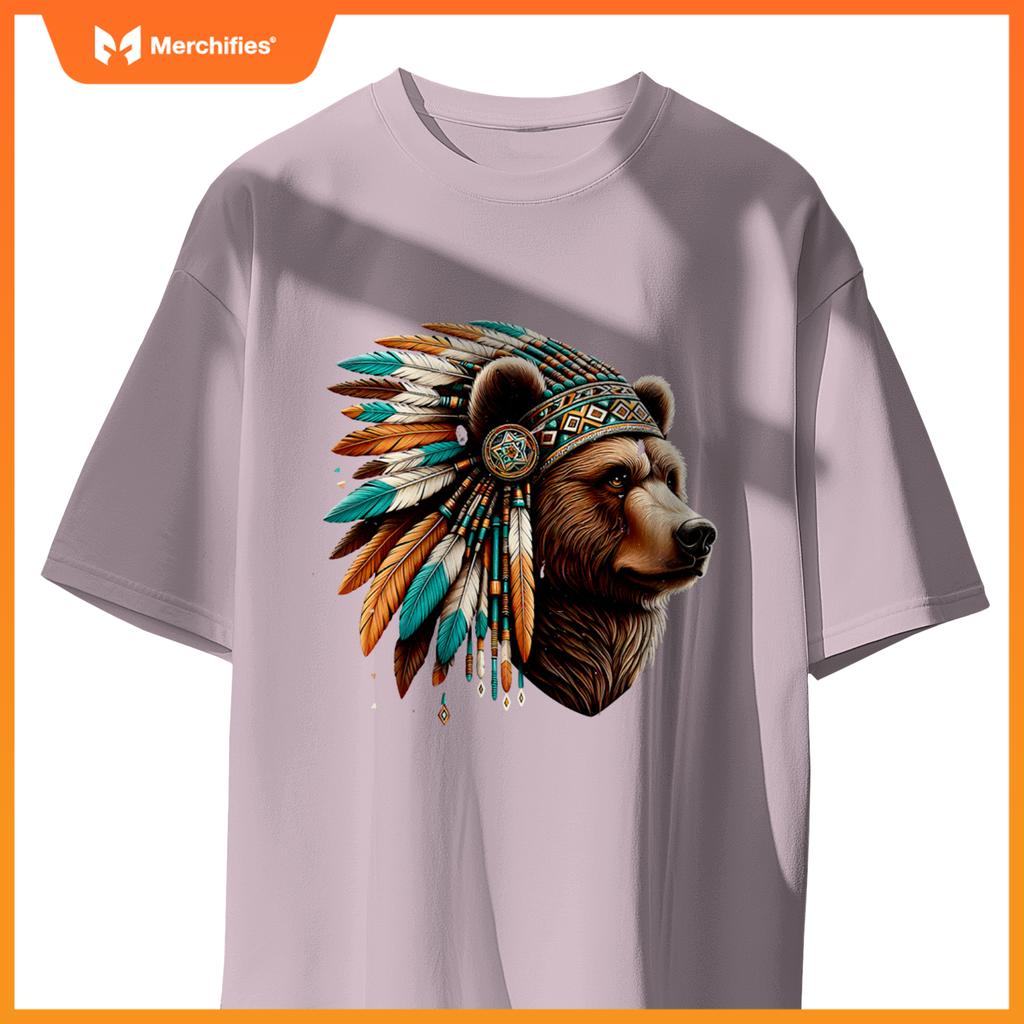 Native American Bear Artwork Native American Heritage T-Shirt