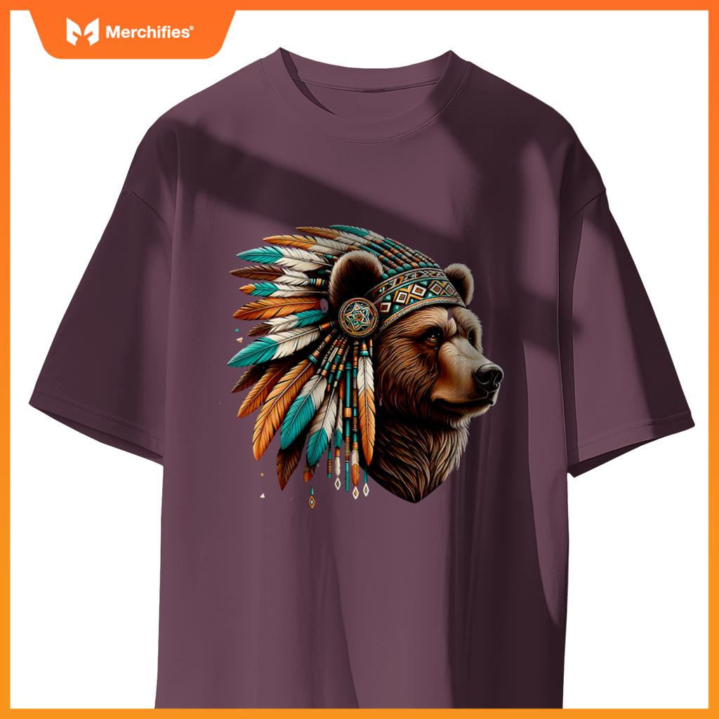 Native American Bear Artwork Native American Heritage T-Shirt