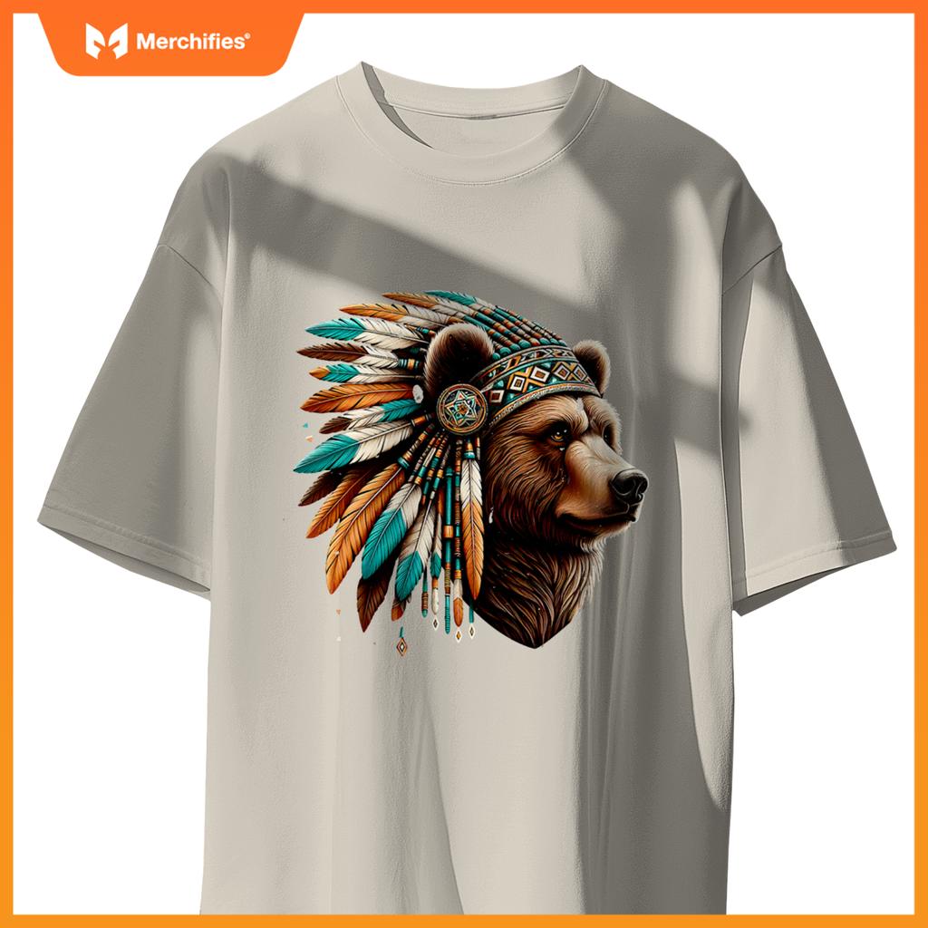 Native American Bear Artwork Native American Heritage T-Shirt