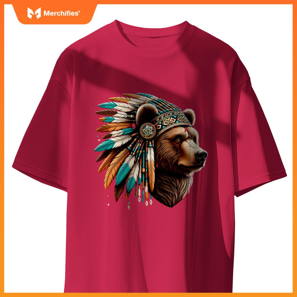 Native American Bear Artwork Native American Heritage T-Shirt