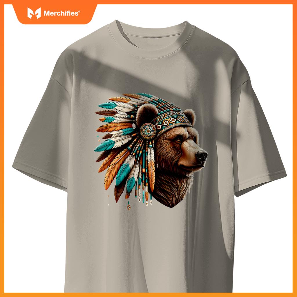 Native American Bear Artwork Native American Heritage T-Shirt