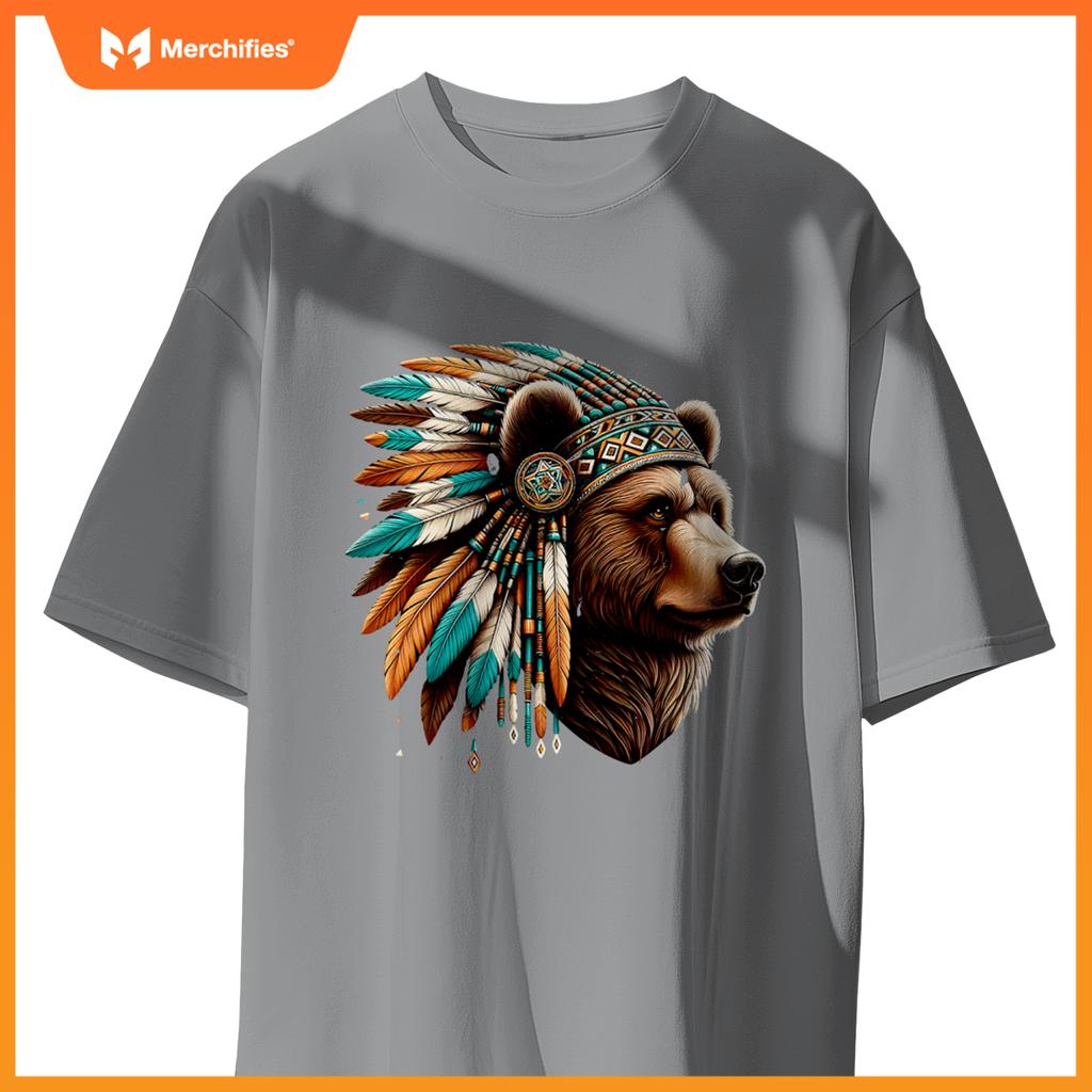 Native American Bear Artwork Native American Heritage T-Shirt