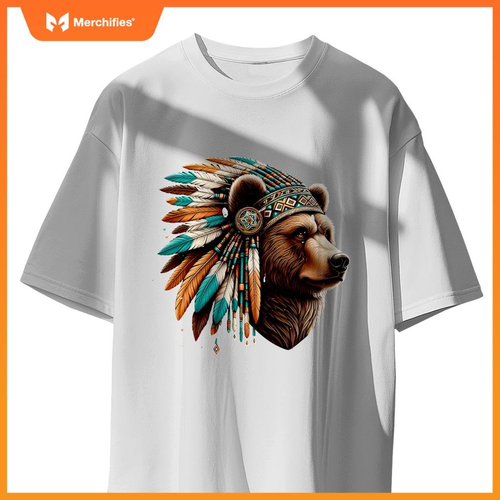Native American Bear Artwork Native American Heritage T-Shirt