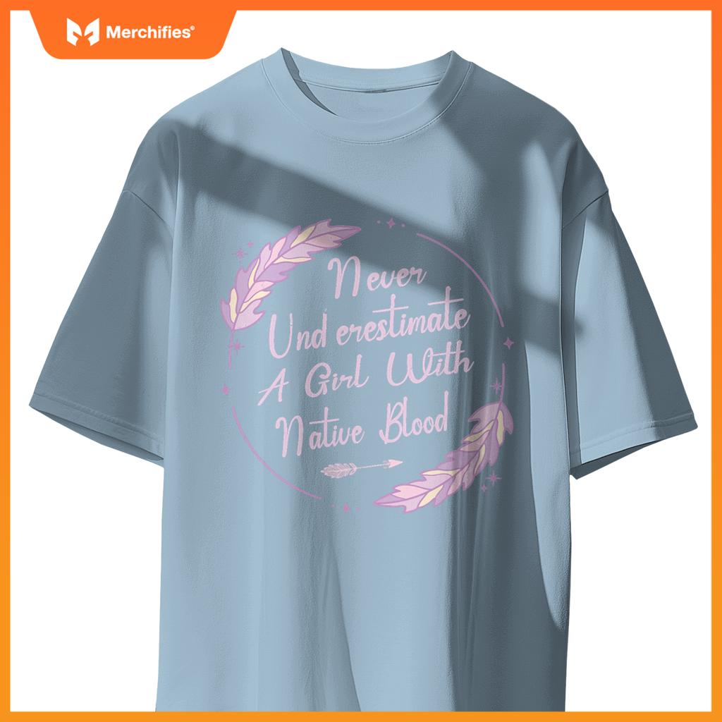 Native American Heritage Indigenous Girl With Native Blood T-Shirt
