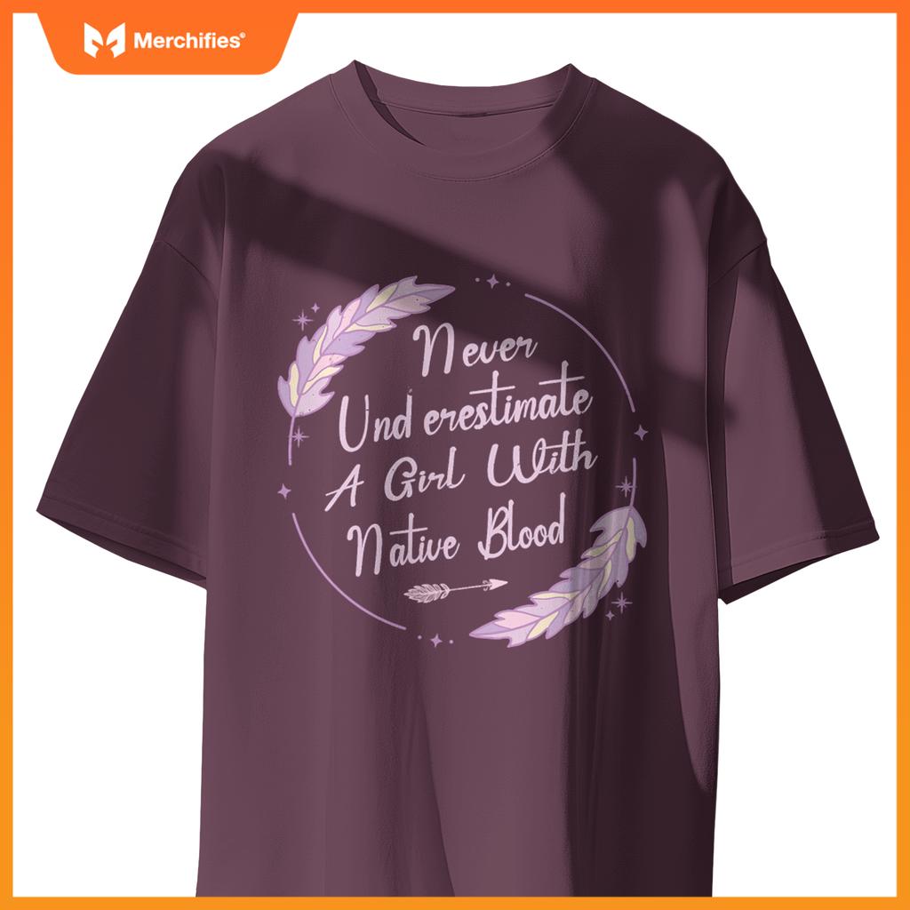 Native American Heritage Indigenous Girl With Native Blood T-Shirt