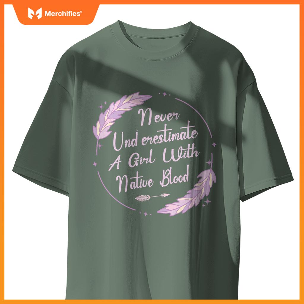 Native American Heritage Indigenous Girl With Native Blood T-Shirt