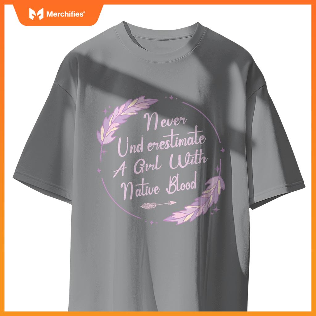 Native American Heritage Indigenous Girl With Native Blood T-Shirt