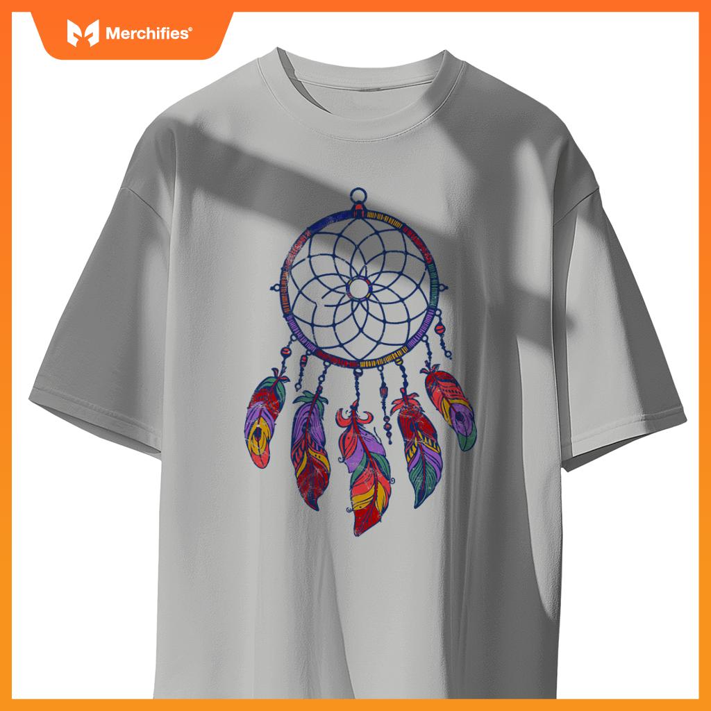 Native American Indian Colorful Dreamcatcher Fears T-Shirt