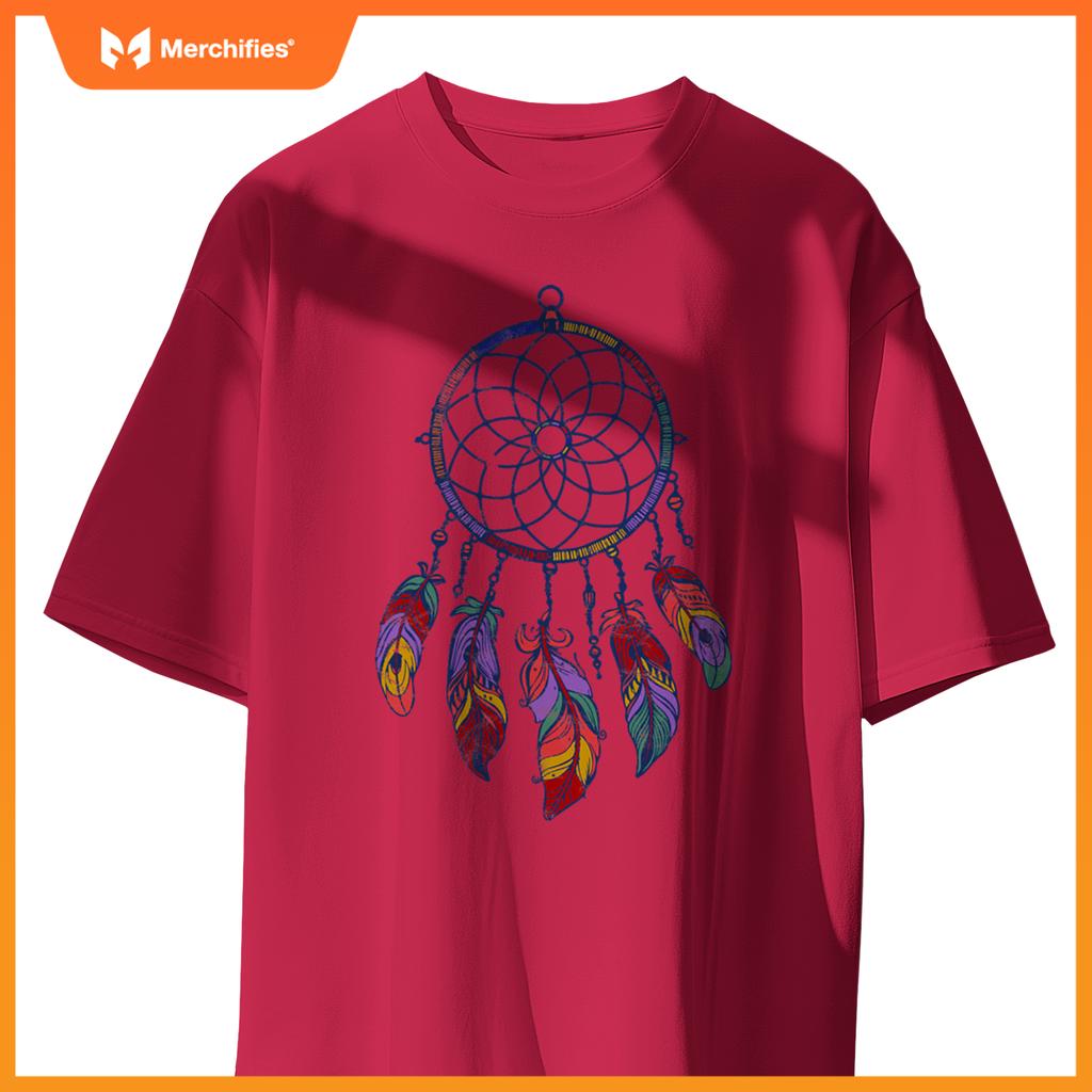 Native American Indian Colorful Dreamcatcher Fears T-Shirt