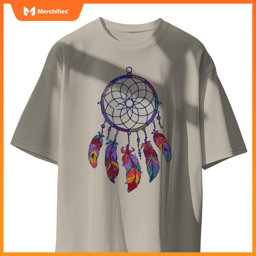 Native American Indian Colorful Dreamcatcher Fears T-Shirt