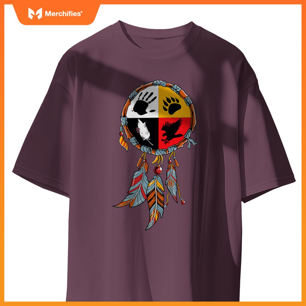 Native American Medicine Wheel Indigenous T-Shirt