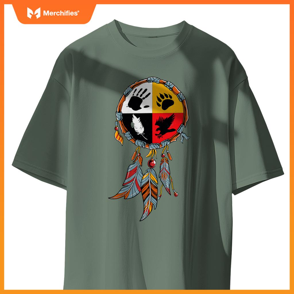 Native American Medicine Wheel Indigenous T-Shirt