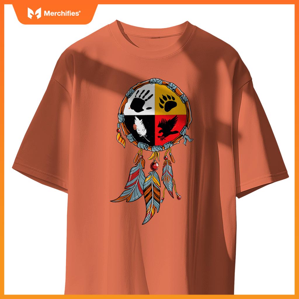 Native American Medicine Wheel Indigenous T-Shirt