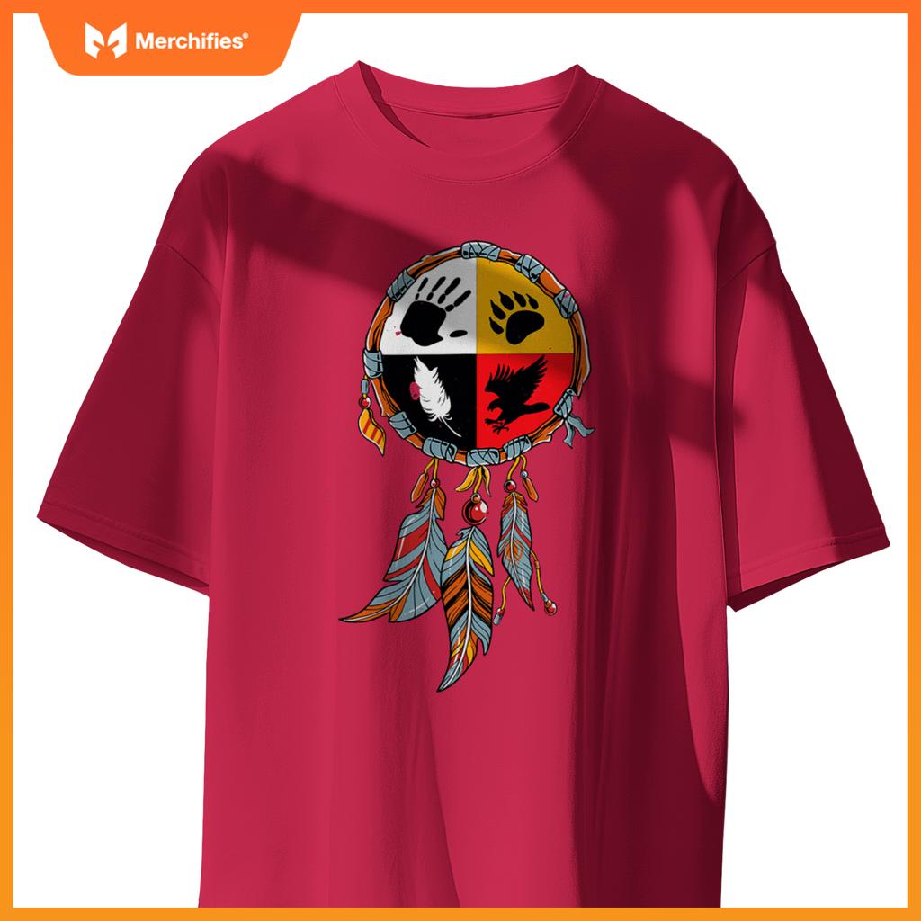 Native American Medicine Wheel Indigenous T-Shirt